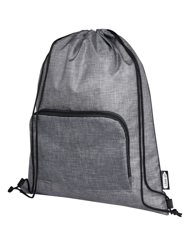 Sac pliable 7 L recyclé avec cordon de serrage Ash