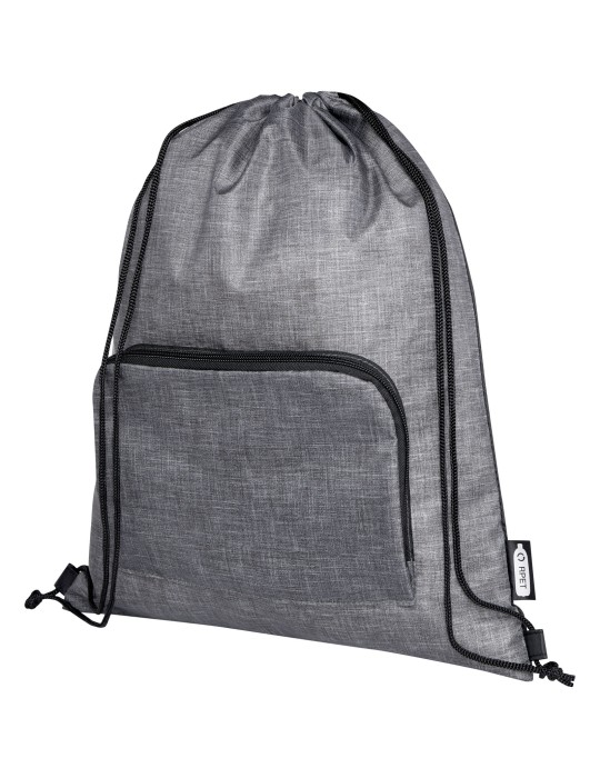 Sac pliable 7 L recyclé avec cordon de serrage Ash