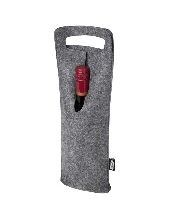 Sac à vin Felta de 75 cl en feutrine recyclée certifié GRS