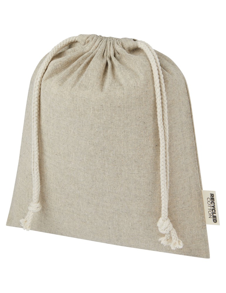 Sac cadeau moyen Pheebs en coton recyclé GRS 150 g/m² de 1,5 L