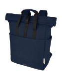 Sac à dos ordinateur en toile recyclée, brodé logo | Joey