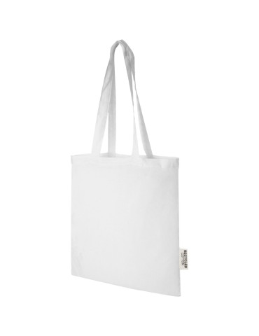 Sac shopping Madras en coton certifié GRS de 140 g/m2 de 7 L