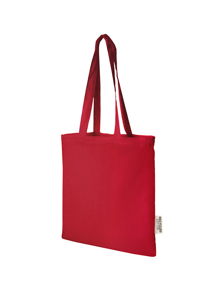 Sac shopping Madras en coton certifié GRS de 140 g/m2 de 7 L