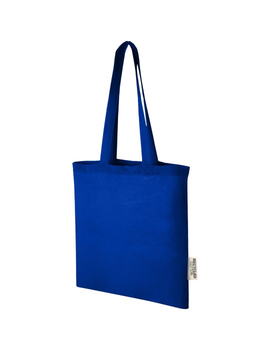 Sac shopping Madras en coton certifié GRS de 140 g/m2 de 7 L
