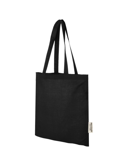 Sac shopping Madras en coton certifié GRS de 140 g/m2 de 7 L