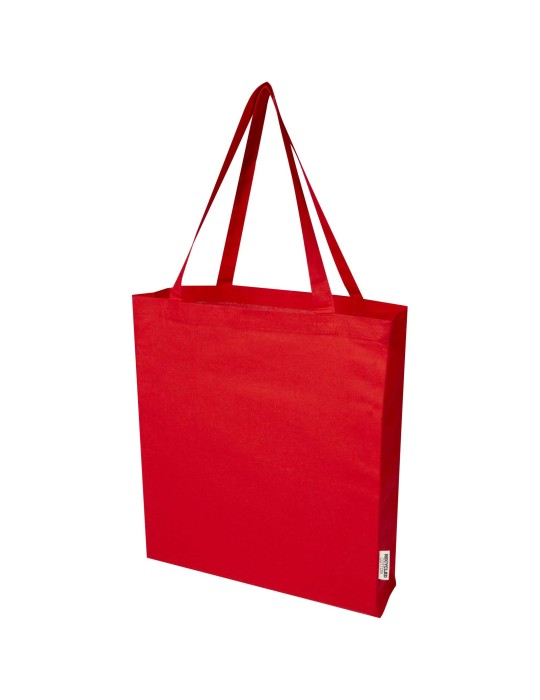 Sac shopping à soufflets Madras en coton recyclé 140 g/m² certifié…