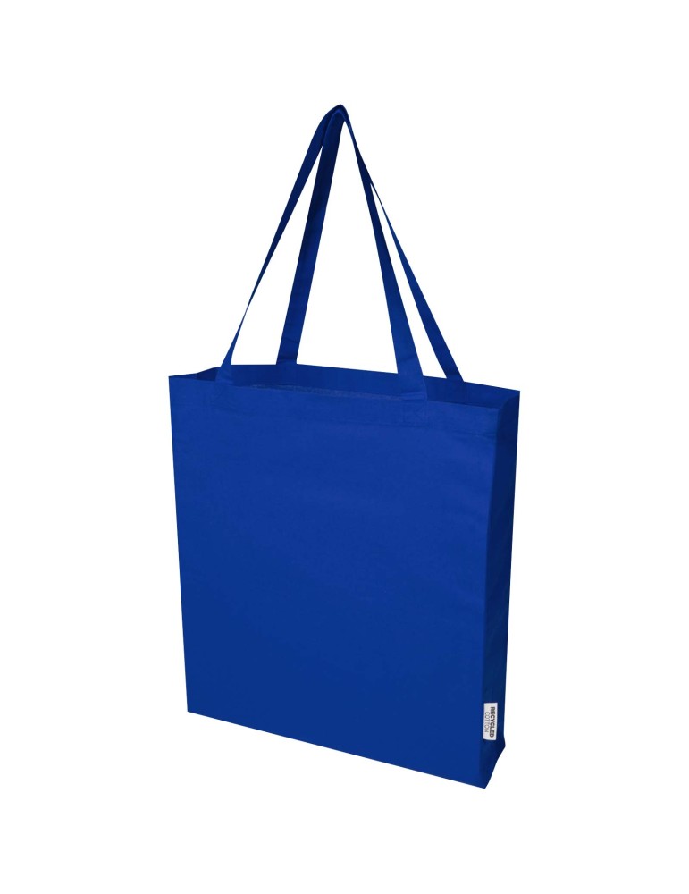Sac shopping à soufflets Madras en coton recyclé 140 g/m² certifié…