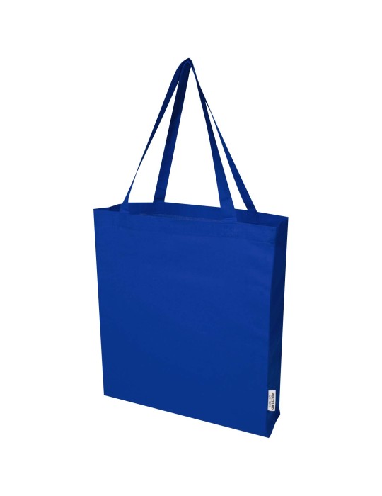 Sac shopping à soufflets Madras en coton recyclé 140 g/m² certifié…