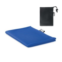 Serviette de sport  en RPET personnalisée TUKO Matières : PET recyclé Couleurs : bleu royal cadeau entreprise pas cher