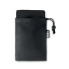 Serviette de sport  en RPET personnalisée TUKO Matières : PET recyclé Couleurs : noir marquage laser ultra précis