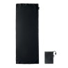 Serviette de sport  en RPET personnalisée TUKO Matières : PET recyclé Couleurs : noir personnalisation rapide en France