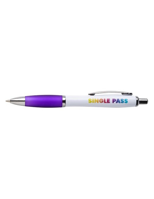 Stylo personnalisable bille métal bleu