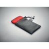 Serviette de sport  en RPET personnalisée TUKO Matières : PET recyclé Couleurs : rouge cadeau client original