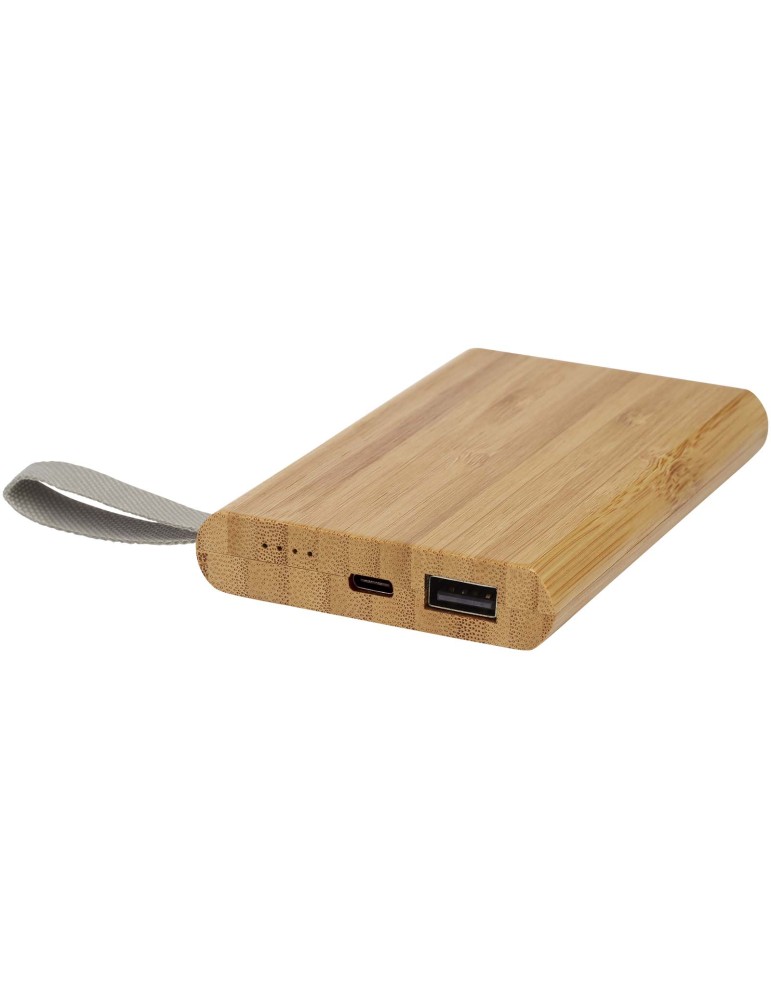 Batterie de secours Tulda de 5 000 mAh en bambou