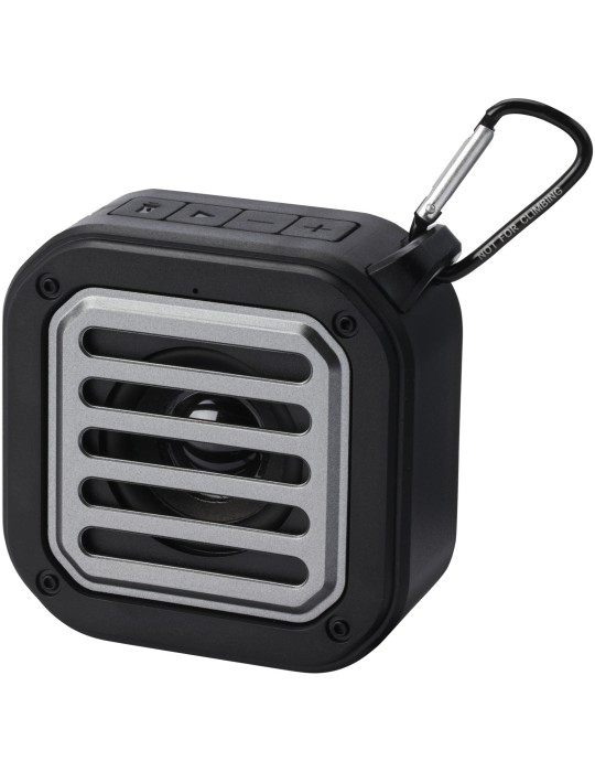 Haut-parleur solaire Bluetooth® Solo de 3 W IPX5 en plastique recyclé…
