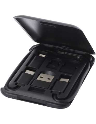 Câble de recharge modulaire en plastique recyclé Savvy avec support…