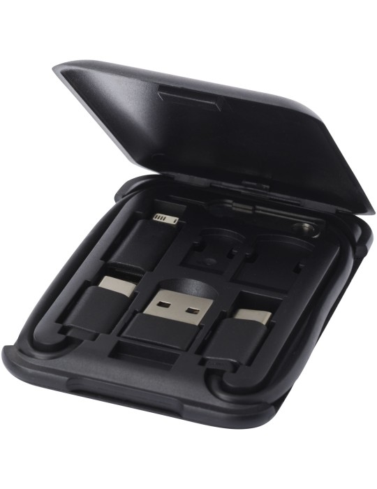 Câble de recharge modulaire en plastique recyclé Savvy avec support…