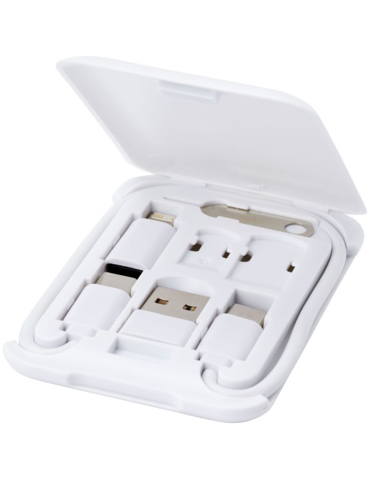 Câble de recharge modulaire en plastique recyclé Savvy avec support…