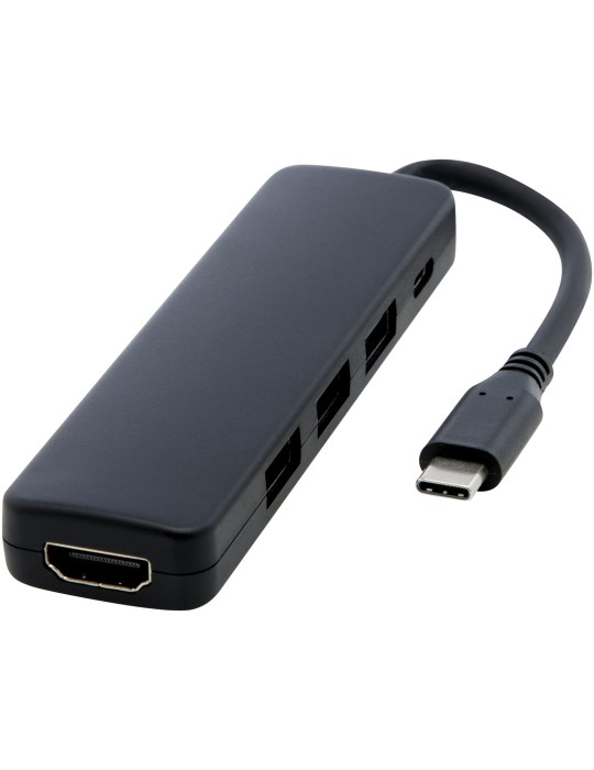 Adaptateur multimédia en plastique recyclé Loop RCS USB 2.0-3.0 avec…
