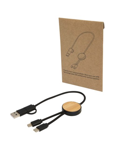 Câble 5 en 1 Chechia en plastique recyclé de 30 cm pour la…