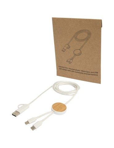 Câble 5 en 1 Chechia en plastique recyclé de 150 cm pour la… 2