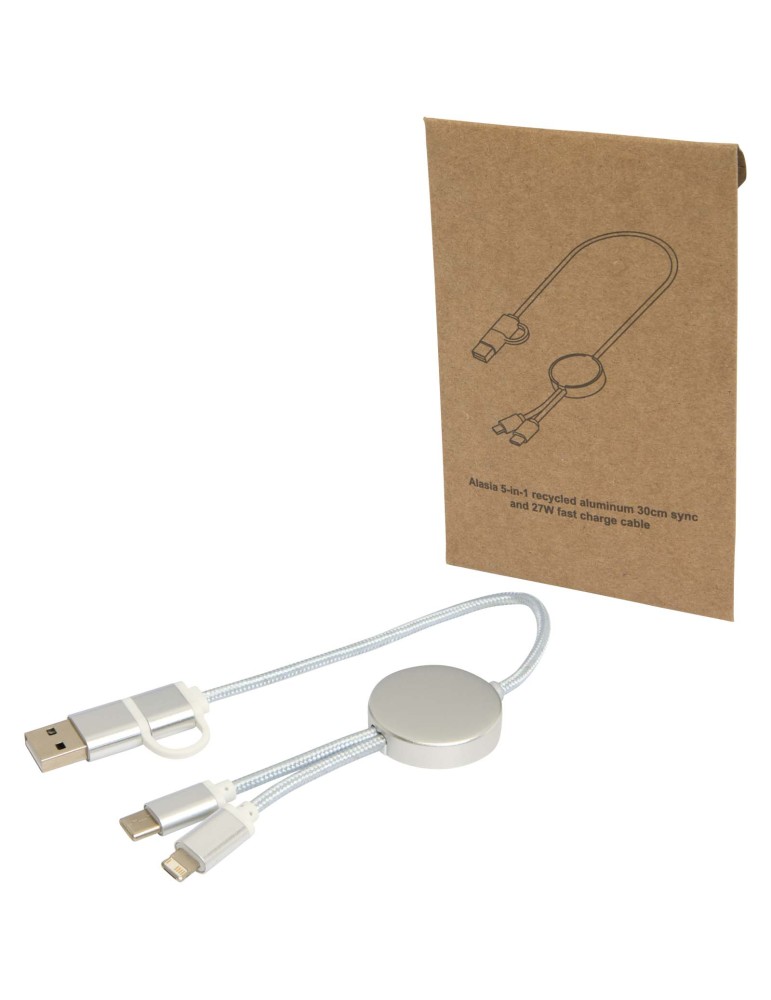 Câble 5 en 1 Alasia en aluminium et plastique recyclés de 30 cm pour…