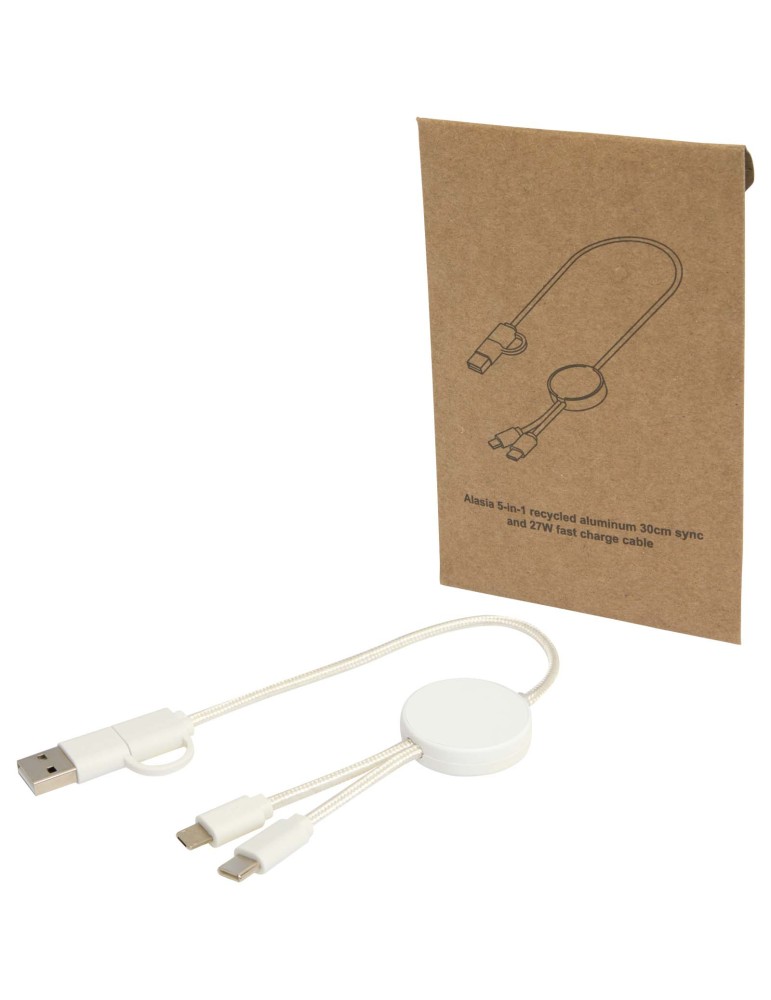Câble 5 en 1 Citala en plastique recyclé de 30 cm pour la…
