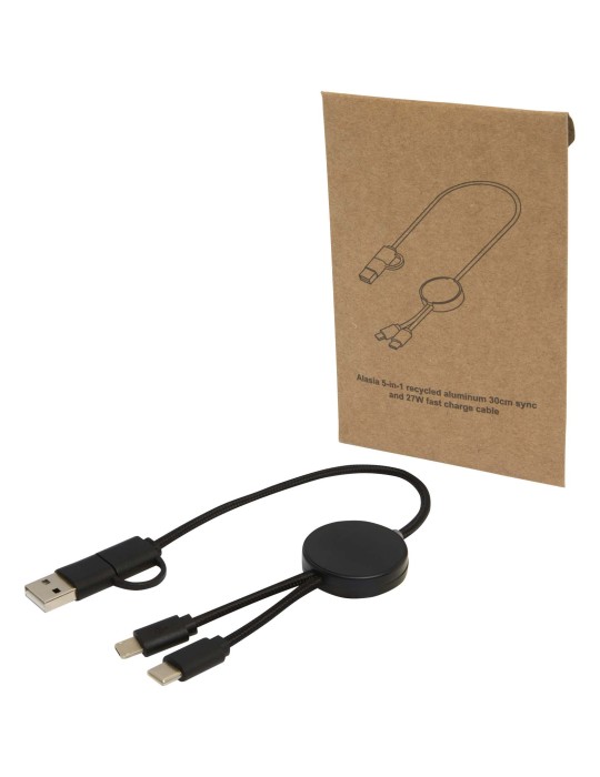Câble 5 en 1 Citala en plastique recyclé de 30 cm pour la…