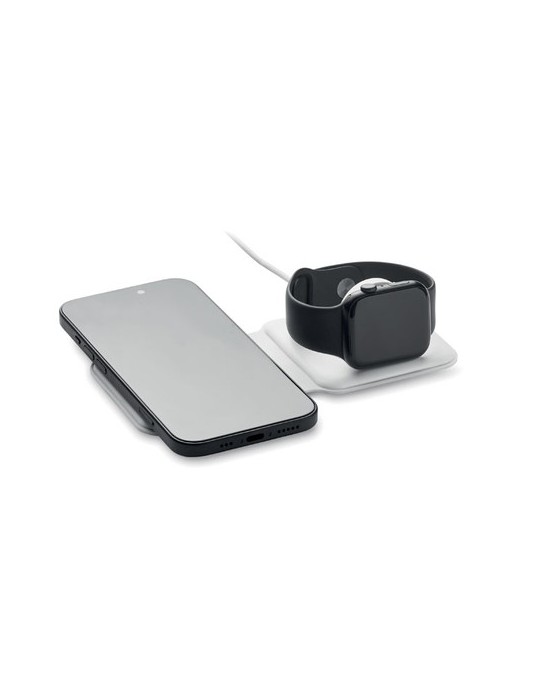 Chargeur pliable publicitaire 2 en 1 15W FLIP