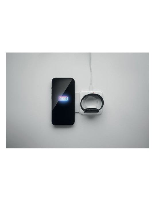 Chargeur pliable publicitaire 2 en 1 15W FLIP