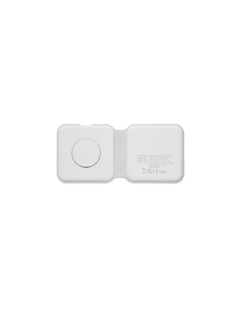 Chargeur pliable publicitaire 2 en 1 15W FLIP