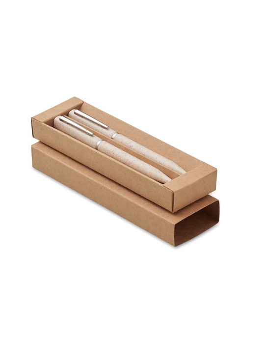 Set de stylo en paille de blé/ABS publicitaire PEAT