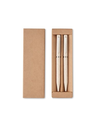 Set de stylo en paille de blé/ABS publicitaire PEAT 2
