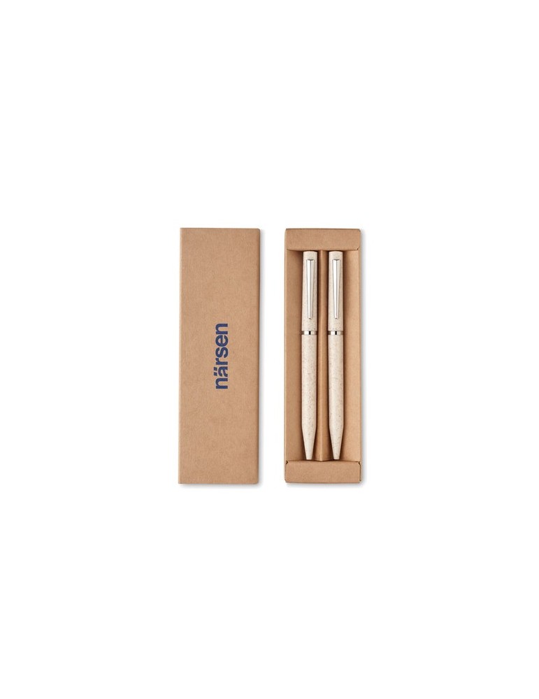 Set de stylo en paille de blé/ABS publicitaire PEAT