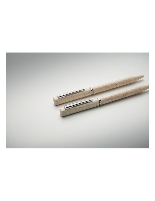 Set de stylo en paille de blé/ABS publicitaire PEAT
