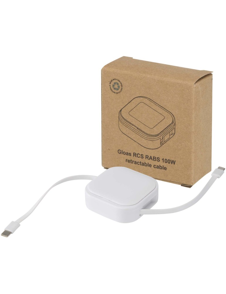 Câble rétractable 5 en 1 Gloas en matériaux recyclés pour…