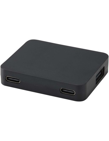 Hub USB 4 ports Gaia avec sortie USB-A et Type-C et double entrée…