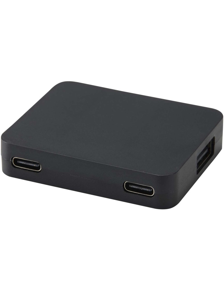 Hub USB 4 ports Gaia avec sortie USB-A et Type-C et double entrée…