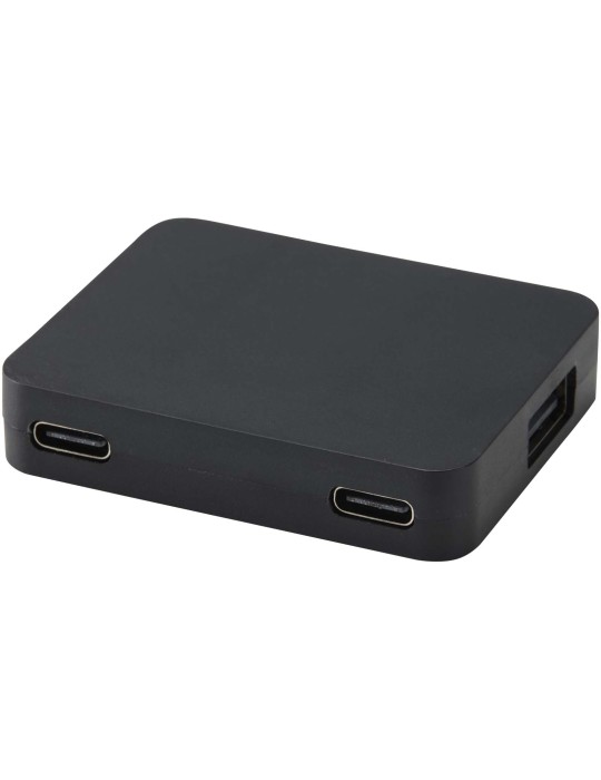 Hub USB 4 ports Gaia avec sortie USB-A et Type-C et double entrée…