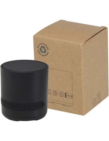 Haut-parleur Hunor sans fil de 3 W en plastique recyclé