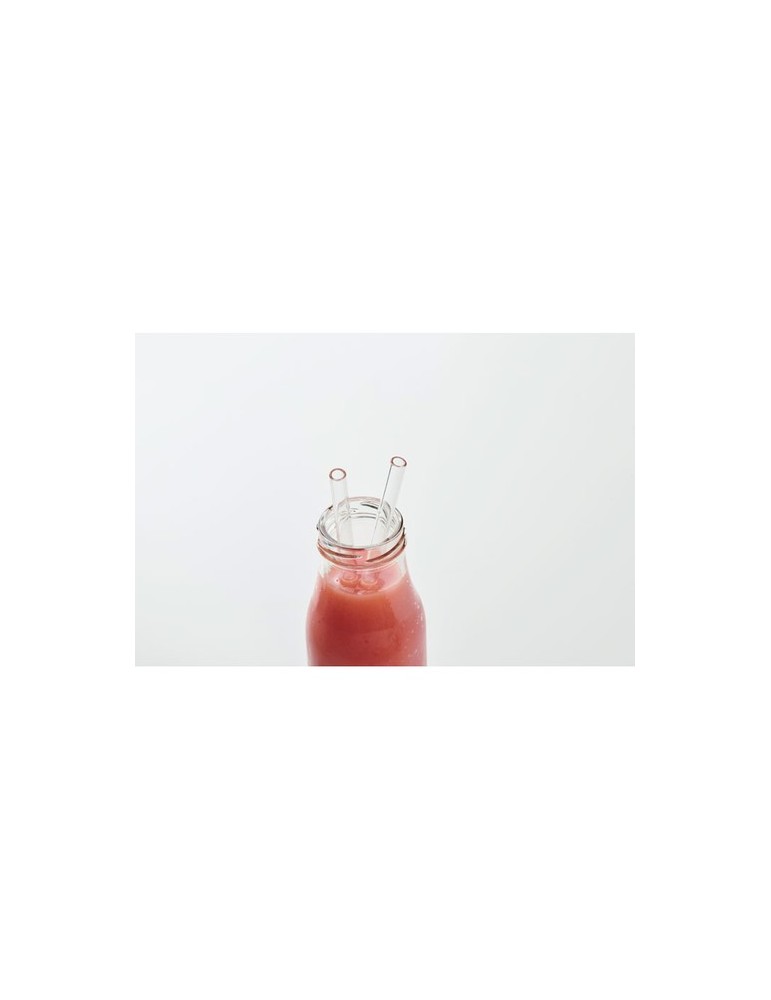 4 pailles en verre réutilisables s GLAW