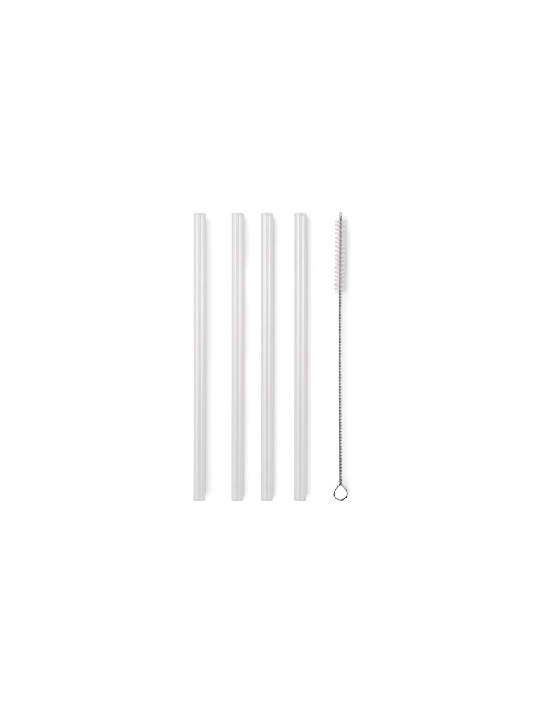 4 pailles en verre réutilisables s GLAW