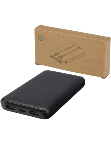 Batterie de secours Adhil de 10 000 mAh et 10 W en plastique recyclé…