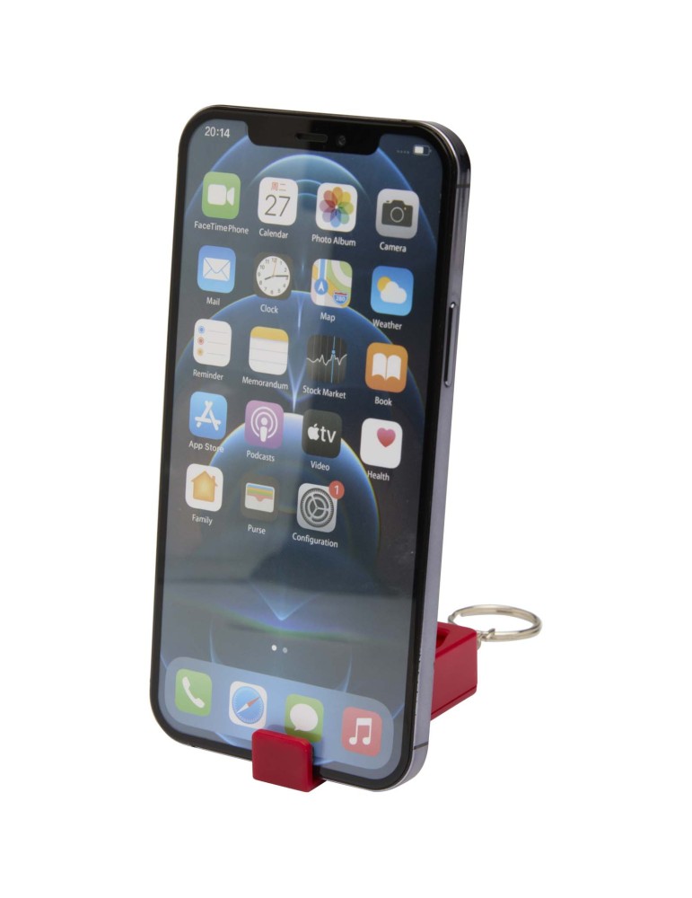 Support de téléphone Aggia avec jouet fidget en plastique recyclé