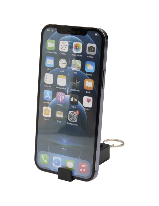 Support de téléphone Aggia avec jouet fidget en plastique recyclé