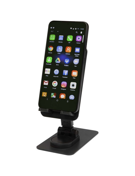 Support de téléphone Alhena pliable en plastique recyclé avec support…