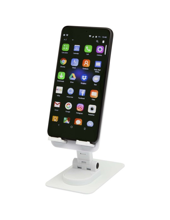 Support de téléphone Alhena pliable en plastique recyclé avec support…