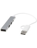 Hub USB imprimé en aluminium recyclé, cadeau client | Alkaid