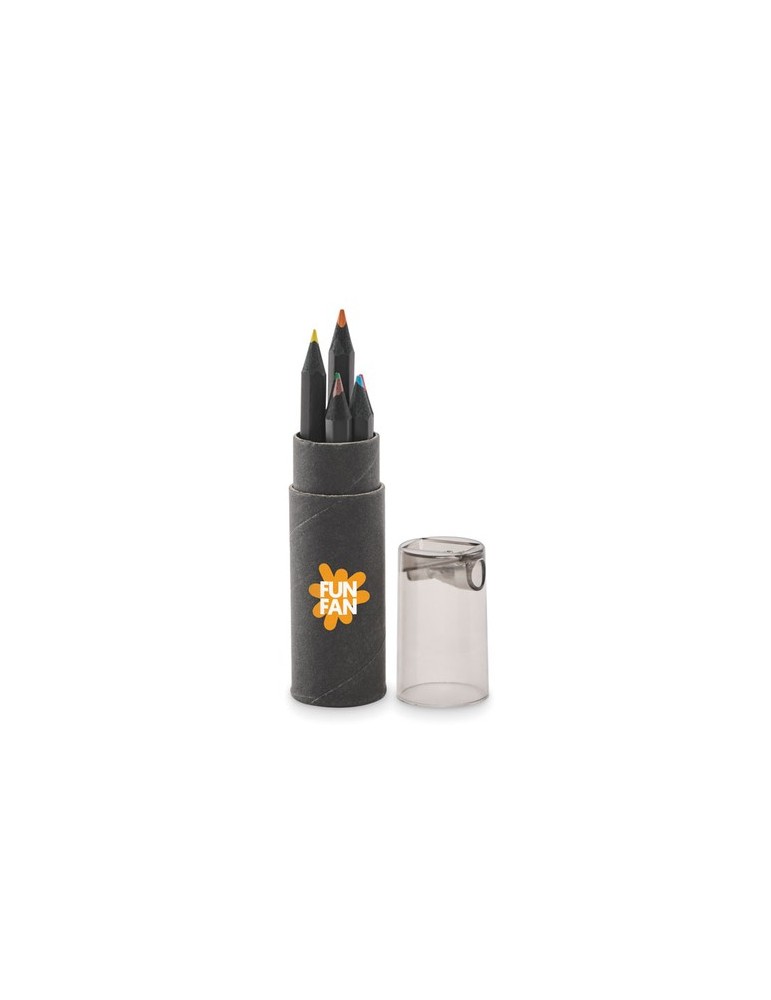 6 crayons de couleur NEGRO personnalisables