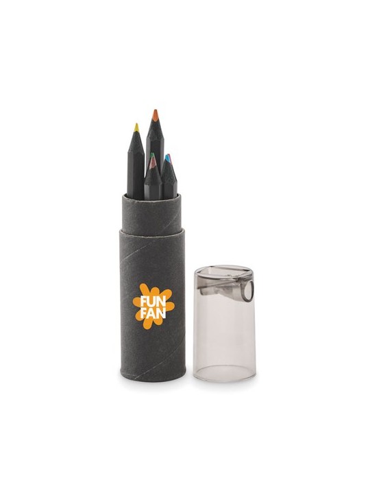 6 crayons de couleur NEGRO personnalisables